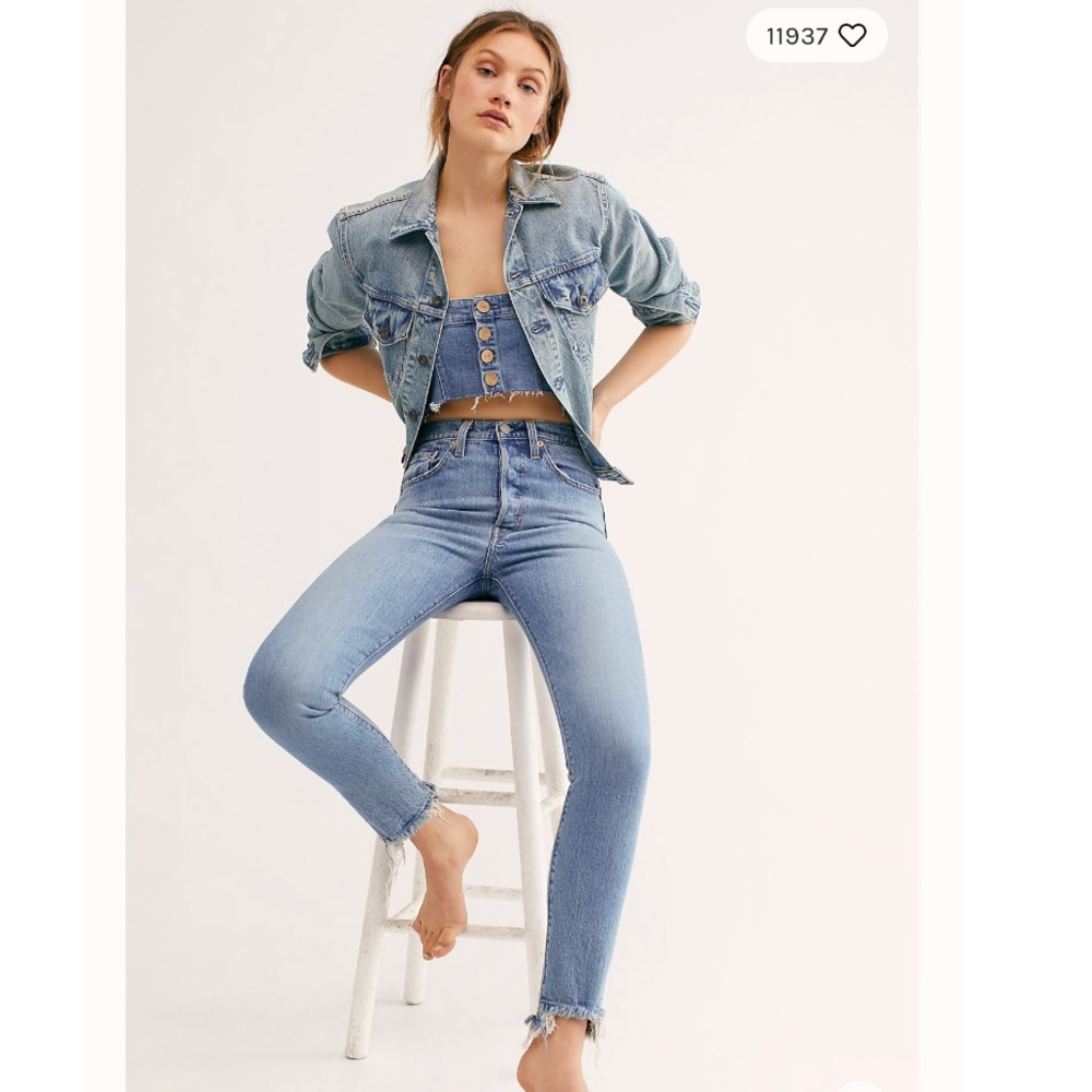 Levi’s 501 Skinny Jean in Blue Mark